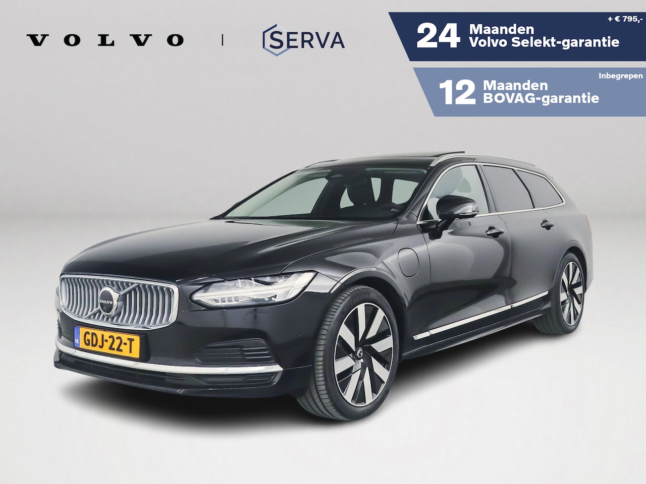 Volvo V90 - T8 Aut. Plug-in hybrid AWD Plus Bright | Panoramadak | 360° | Harman Kardon | Trekhaak - AutoWereld.nl
