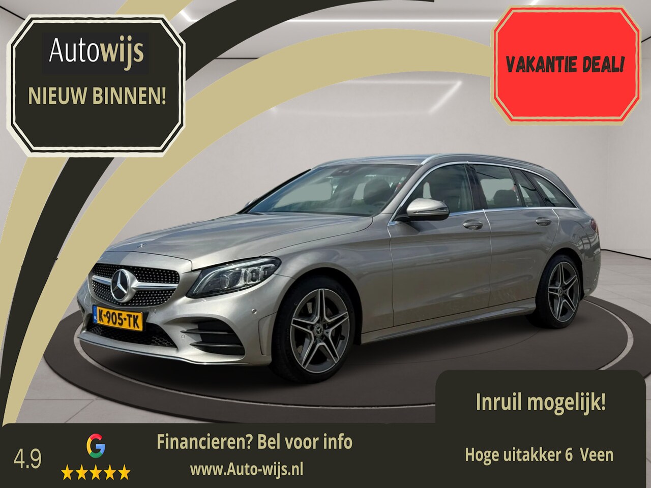 Mercedes-Benz C-klasse Estate - 200 Business Solution AMG|Facelift|Digidash|Led|Camera - AutoWereld.nl