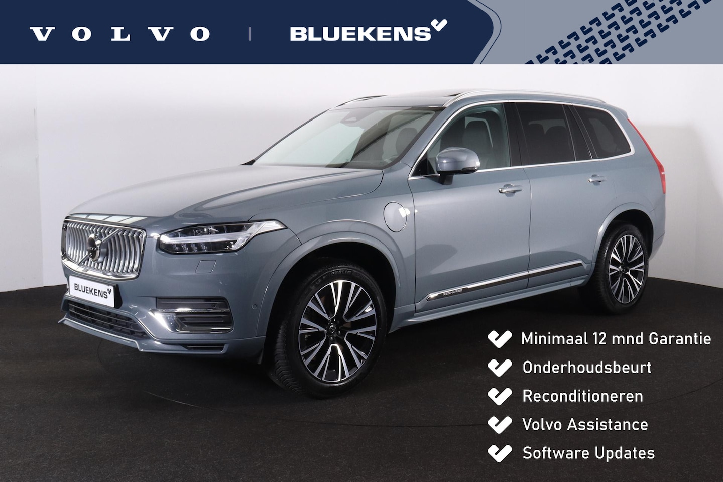 Volvo XC90 - T8 Recharge AWD Ultimate Bright - LONG RANGE - Panorama/schuifdak - IntelliSafe Assist & S - AutoWereld.nl