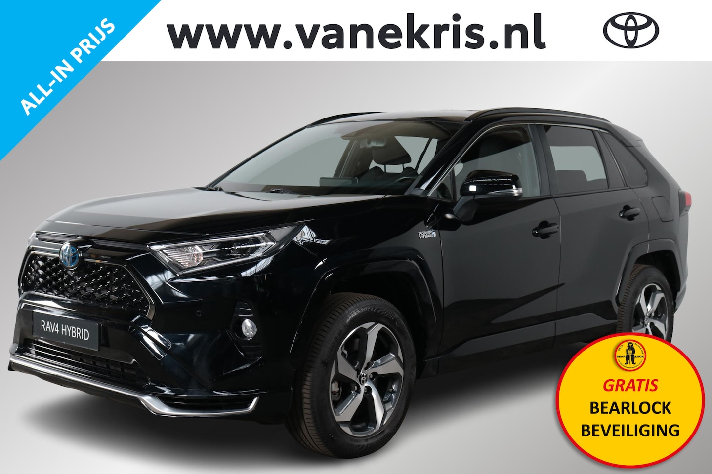 Toyota RAV4 - 2.5 Plug-in Hybrid AWD Dynamic, 75km actieradius , Bearlock/beveiligingssysteem - AutoWereld.nl