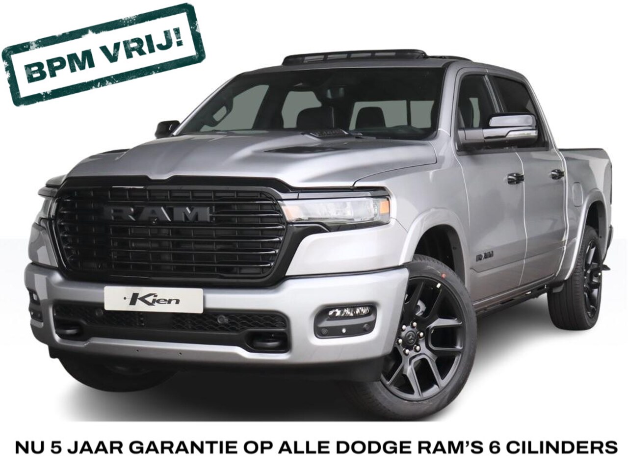 Dodge Ram 1500 - 3.0 Hurricane 430PK Crew Cab Laramie Night Premium | BPM vrij | 2025 Model | Luchtvering | - AutoWereld.nl