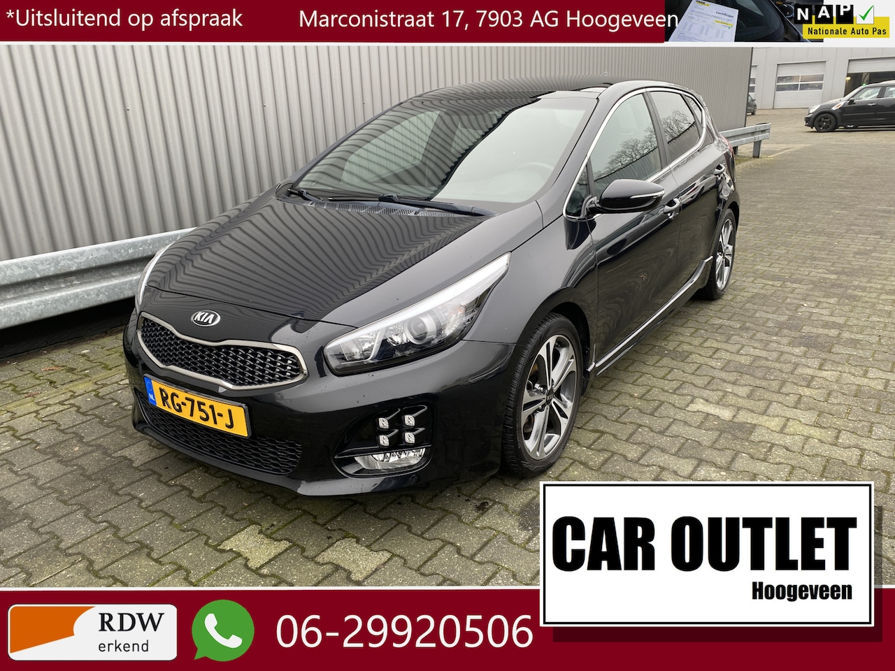 Kia Cee'd - 1.0 T-GDi GT-Line Summer Edition 135Dkm.NAP, Clima, Pano, Carplay, Navi, Stoelvw, LED, Cam - AutoWereld.nl