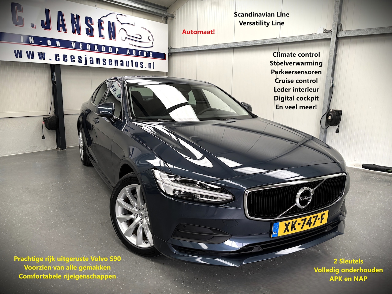 Volvo S90 - 2.0 T4 Momentum Als nieuw!!! - AutoWereld.nl