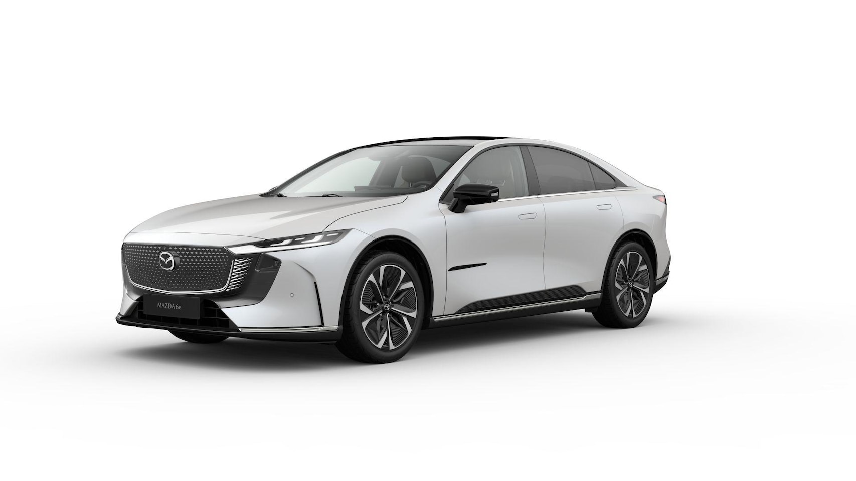 Mazda 6e - Takumi 68.8 kWh / Crystal White Pearl / Warm Beige kunstleder - AutoWereld.nl
