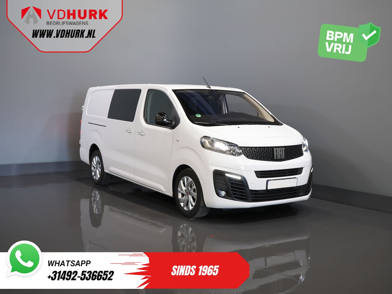 Fiat Scudo - 2.0 MJ 180 pk Aut. DC Dubbel Cabine BPM VRIJ! Adapt.Cruise/ Xenon/ Climate/ Keyless/ Carpl - AutoWereld.nl
