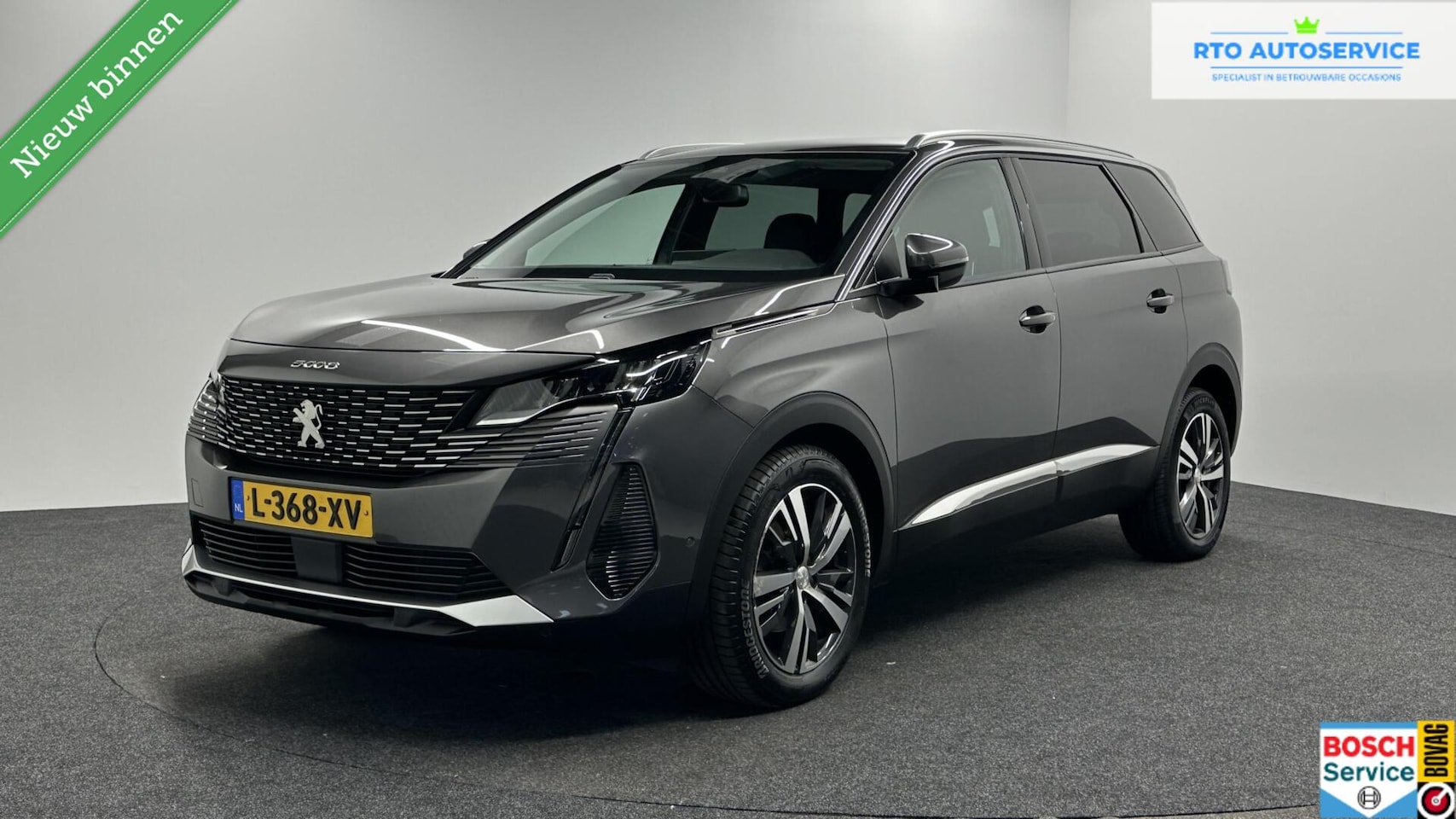 Peugeot 5008 - 1.2 PureTech Blue Lease Allure TREKHAAK CAMERA LM ECC CRUISE LED CARPLAY. - AutoWereld.nl