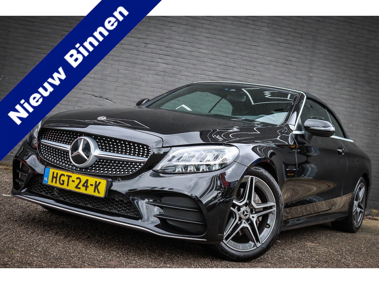 Mercedes-Benz C-klasse Cabrio - 180 AMG Line /Airscarf/Navi/Leder - AutoWereld.nl