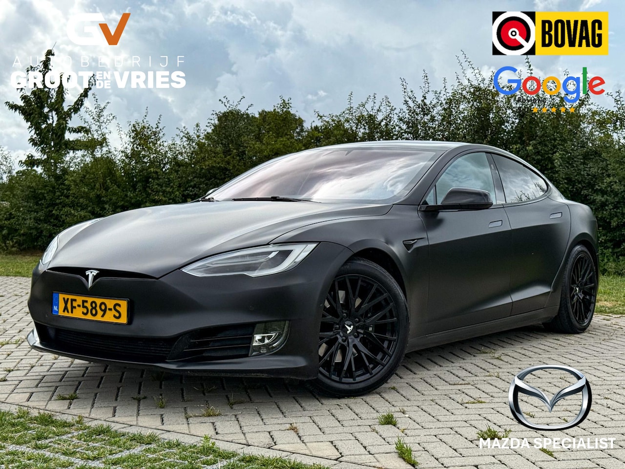 Tesla Model S - 75D Base |Autopilot|Luchtvering|Matt Zwart|Black Pack| - AutoWereld.nl