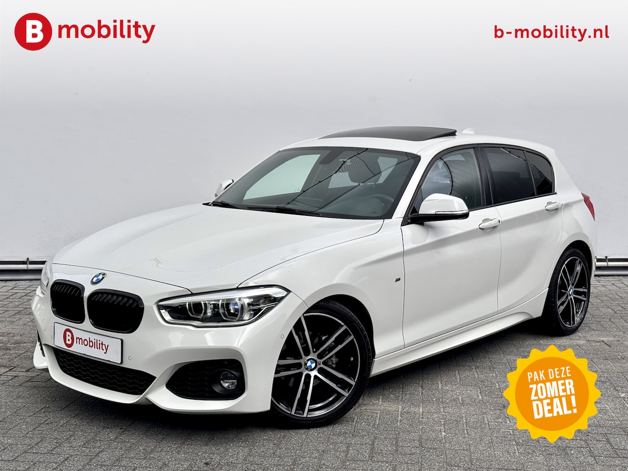 BMW 1-serie - 118i High Executive M-Sport Automaat Schuif/Kanteldak Trekhaak | Apple CarPlay | Achteruit - AutoWereld.nl