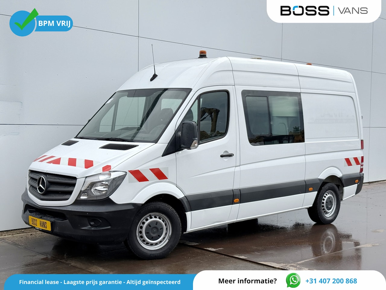 Mercedes-Benz Sprinter - 314 2.2 CDI Dubbele Cabine 7 Stoelen L2H2 Climate Control Cruise Control 3.5t Trekhaak - AutoWereld.nl