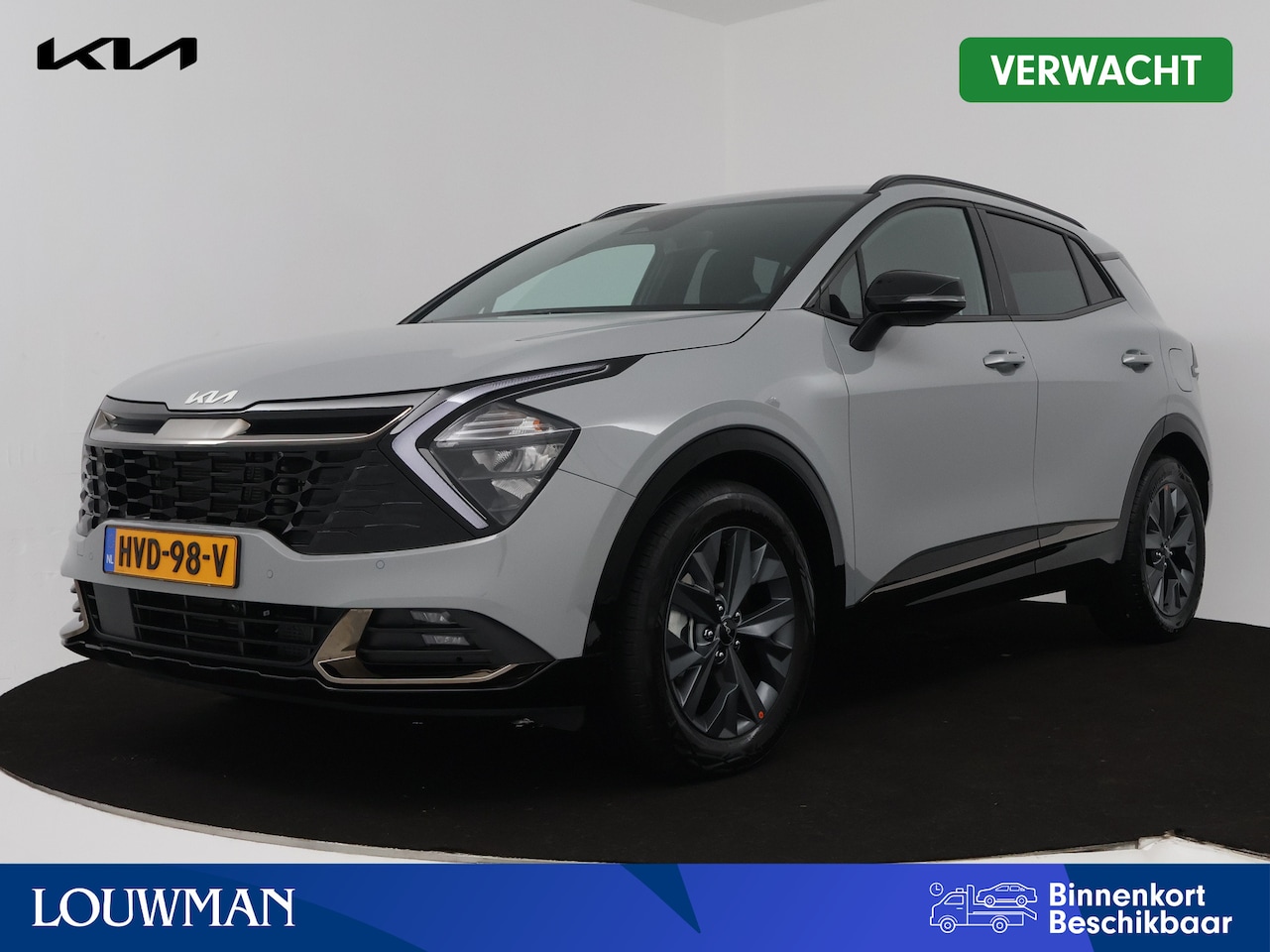 Kia Sportage - 1.6 T-GDi Hybrid Dark Edition | Company Car | Leder | Sfeerverlichting | Leverbaar per 01- - AutoWereld.nl