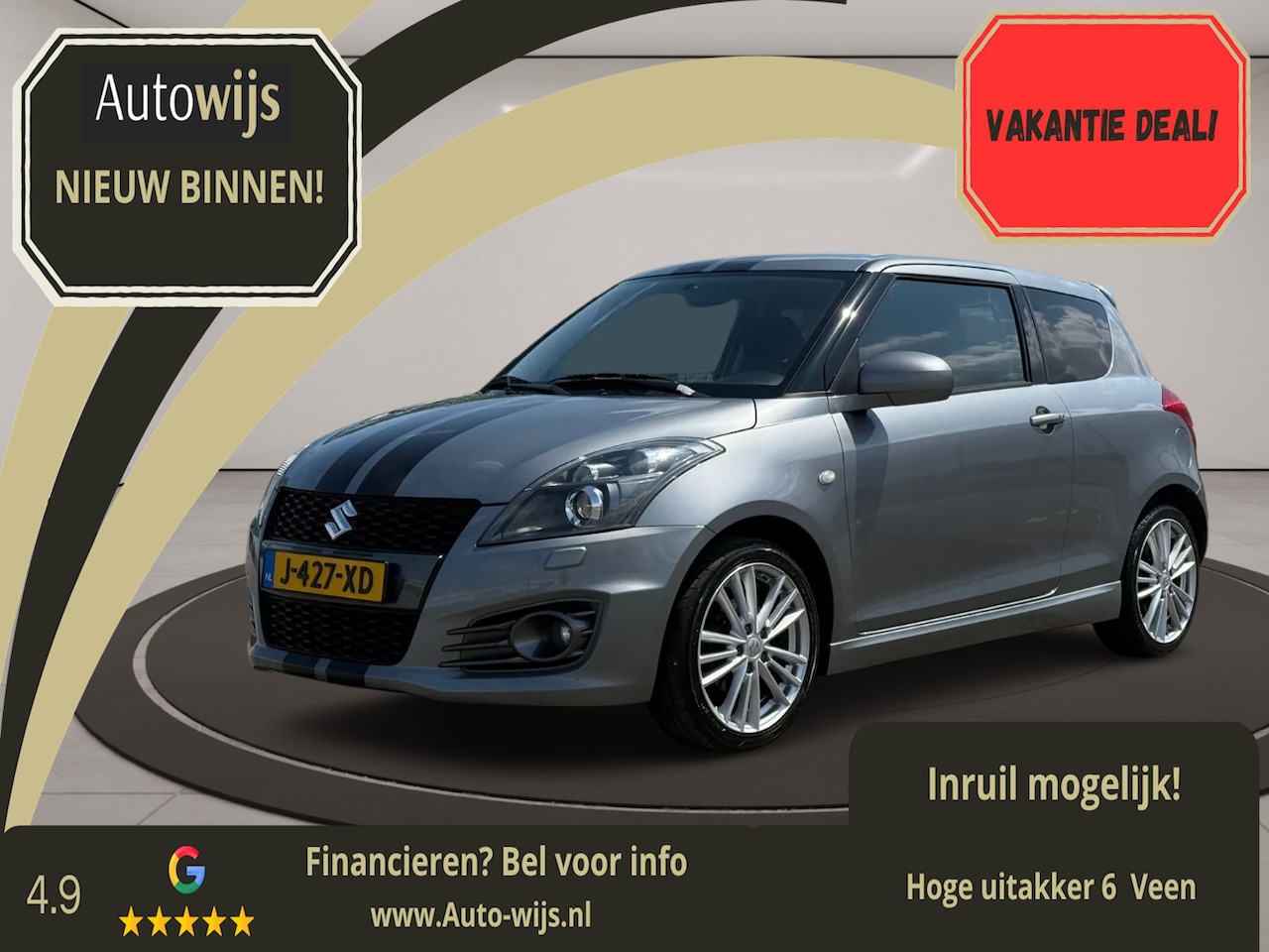 Suzuki Swift - 1.6 Sport|136PK|Stoelverw|Xenon|Bluetooth - AutoWereld.nl