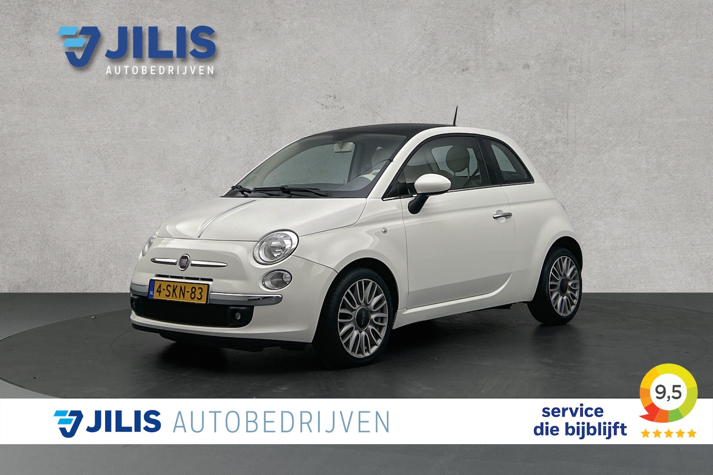 Fiat 500 - 0.9 TwinAir Lounge | Airco | Panoramadak | Parkeersensoren | Lichtmetalen velgen - AutoWereld.nl