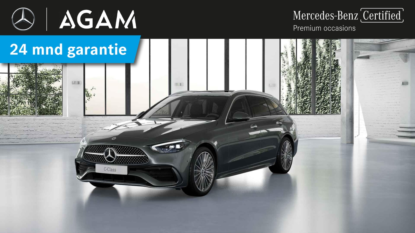 Mercedes-Benz C-klasse Estate - 180 AMG Line Premium | Panorama dak | Trekhaak - AutoWereld.nl
