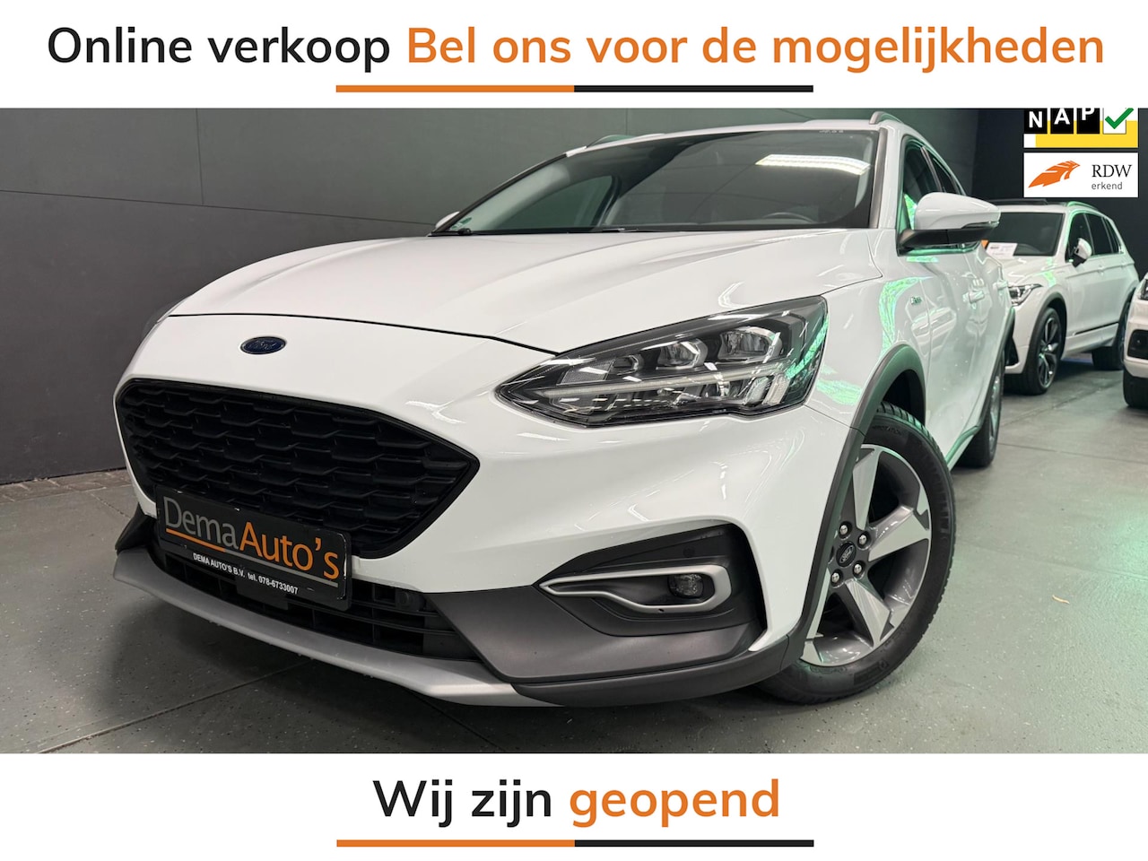 Ford Focus - 1.0 ACTIVE AUTOMAAT NAVI/DAB/CARPLAY/ECC/PDC/CRUISE/// - AutoWereld.nl