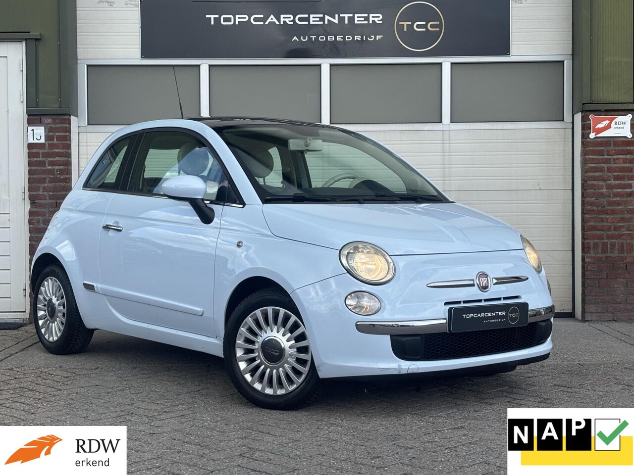Fiat 500 - 1.2 Lounge/AIRCO/PANO/APK/NAP - AutoWereld.nl