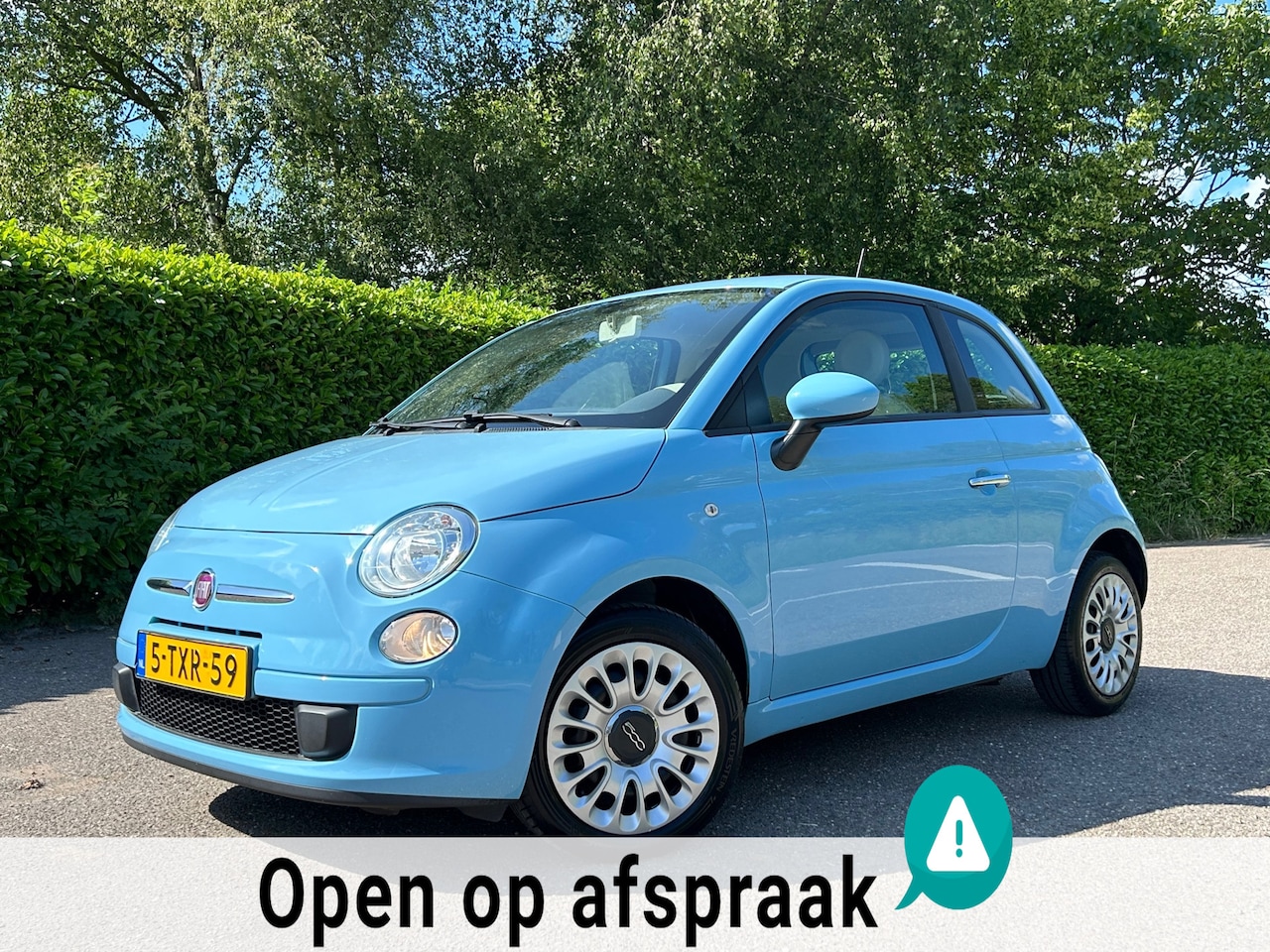 Fiat 500 - 1.0 TwinAir | Airco | Azzurro Volare | Goed onderhouden! | - AutoWereld.nl