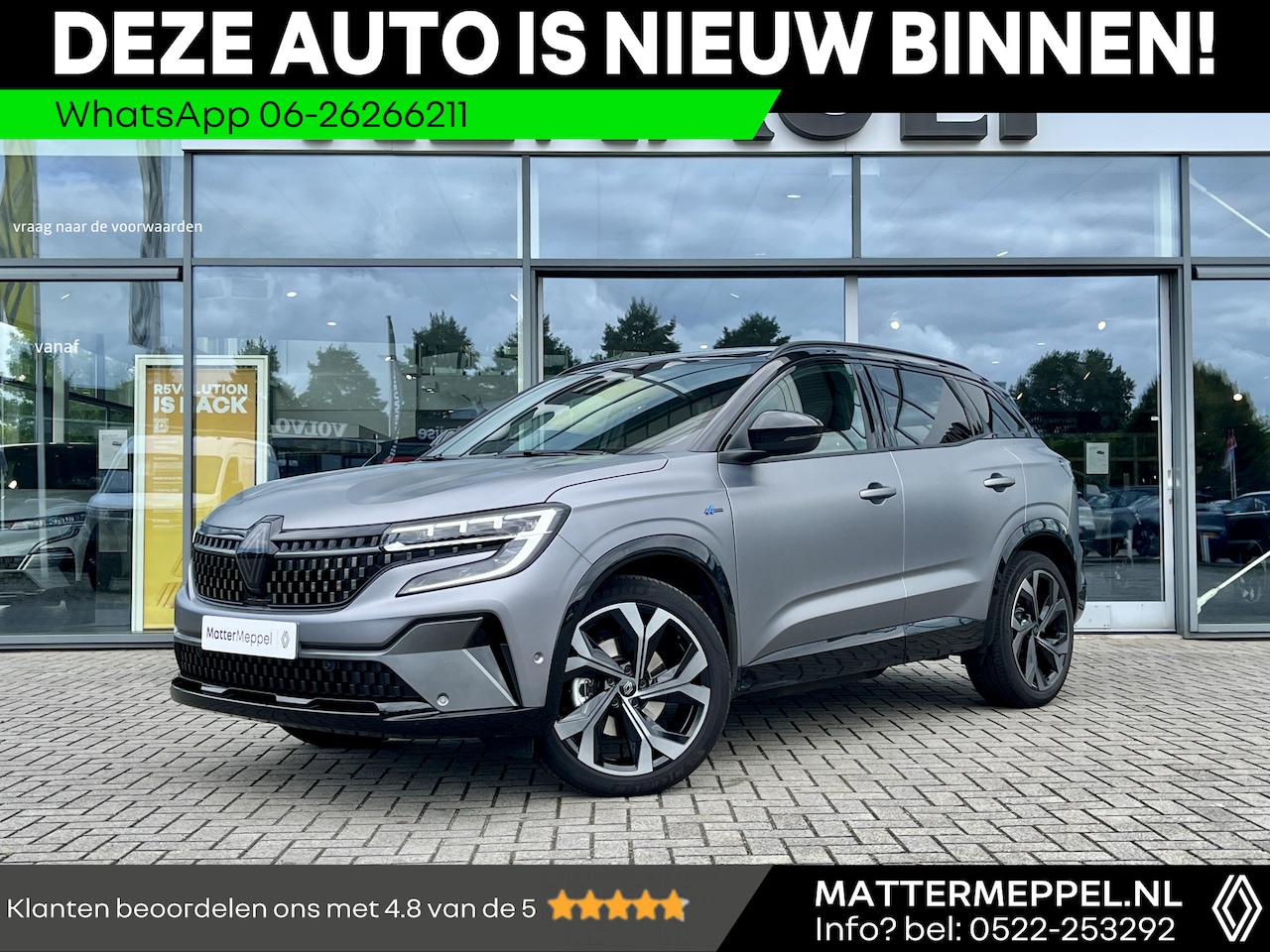 Renault Austral - 1.2 E-Tech Full Hybrid 200 Techno Esprit Alpine Automaat | Mat Grijs Two-Tone | Elektrisch - AutoWereld.nl