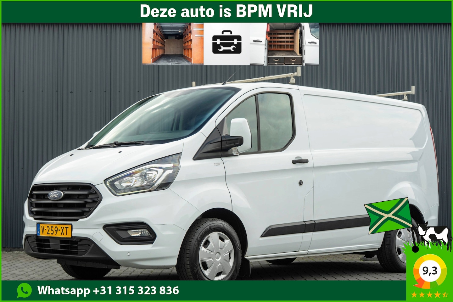 Ford Transit Custom - 280 TDCI | L1H1 | LED | 3-Zits | Inrichting | Cruise | Airco | PDC | Euro 6 - AutoWereld.nl