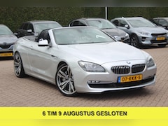 BMW 6-serie Cabrio - 640i High Exe. 59.913 km / NL Auto / 360Camera / Head-up / Leder / 19'' / Windscherm / Nav