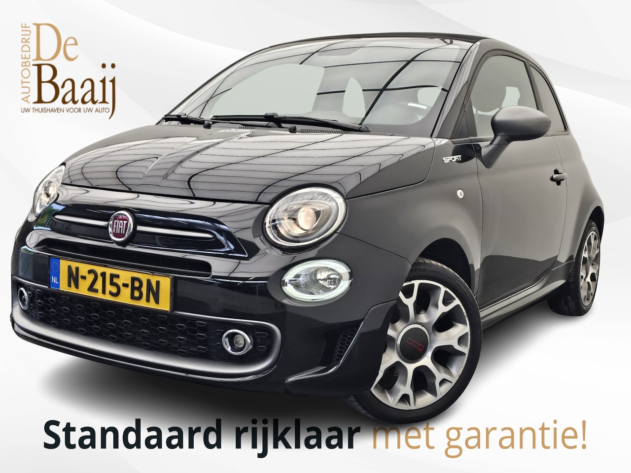 Fiat 500 C - 1.0 Hybrid Sport | Cabrio | Half leer | Parkeerhulp - AutoWereld.nl
