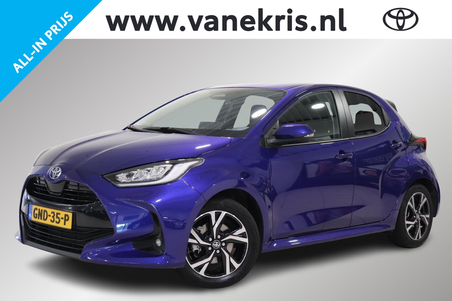 Toyota Yaris - 1.5 Hybrid 115 First Edition LM-velgen, Metallic lak, Adaptieve cruise control, Apple Carp - AutoWereld.nl
