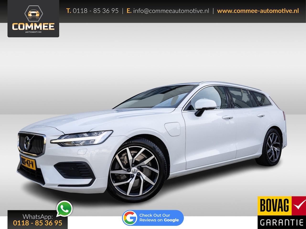 Volvo V60 - 2.0 T6 Recharge AWD Business Pro ✅Pano✅ACC✅Leder - AutoWereld.nl