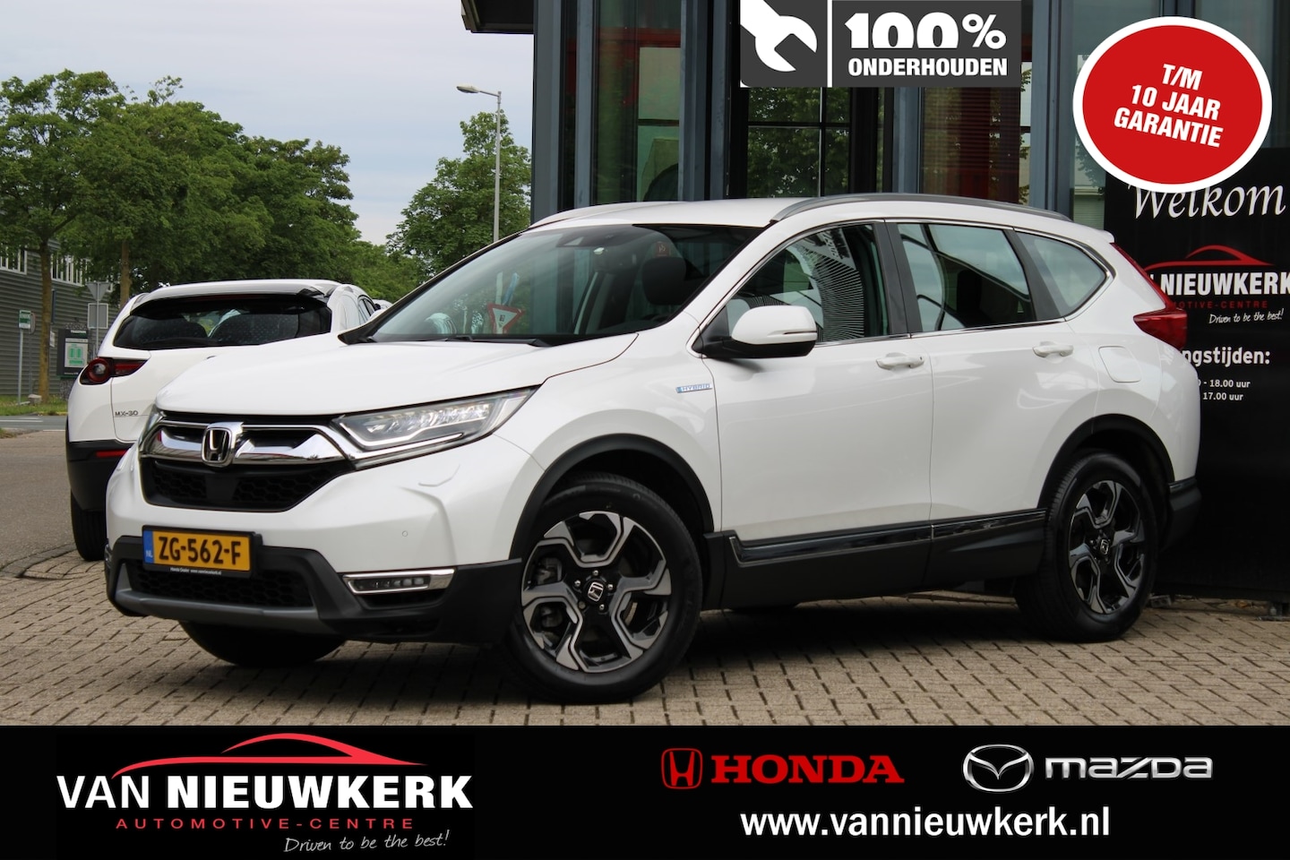 Honda CR-V - 2.0 HYBRID 4WD Automaat Elegance Carplay Trekhaak Dealer Onderhouden - AutoWereld.nl