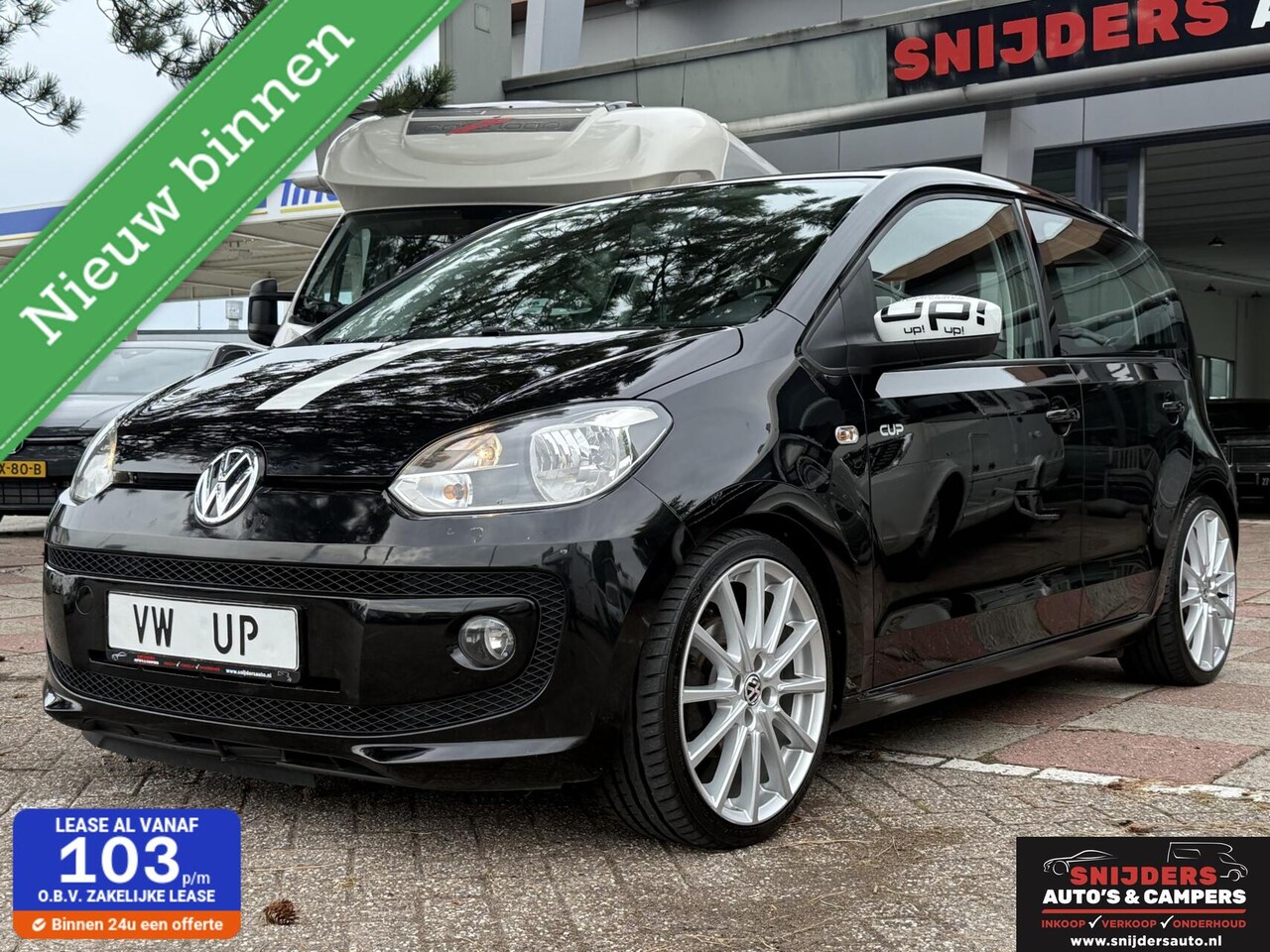 Volkswagen Up! - 1.0 cup up! verlaagd,stoelverwarming ,navi - AutoWereld.nl
