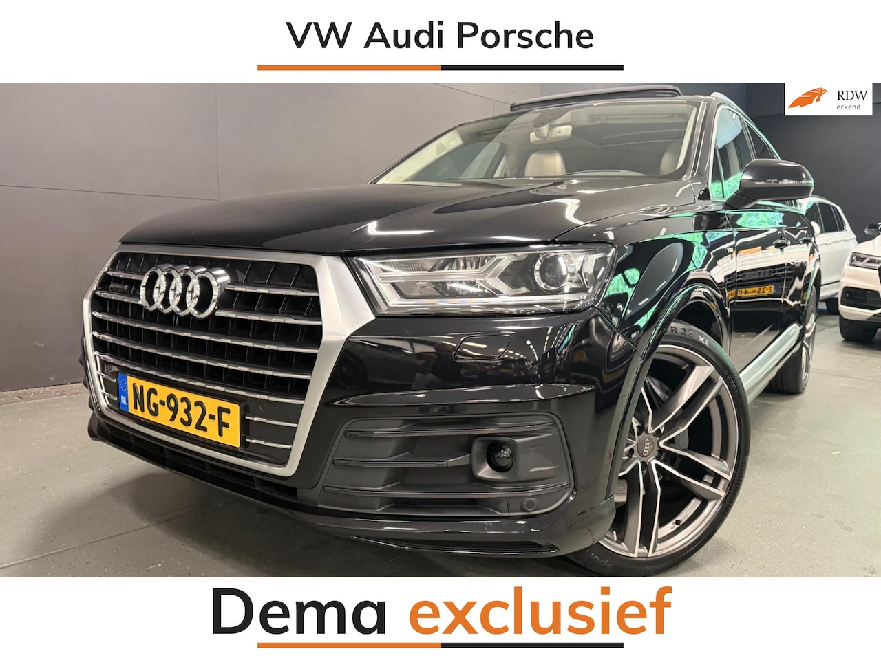 Audi Q7 - 3.0 TDI quattro Pro Line + 7p 22'' PANO/LEDER/NAVI/CARPLAY/SFEERVERL/STOEL-VENTILATIE/// - AutoWereld.nl