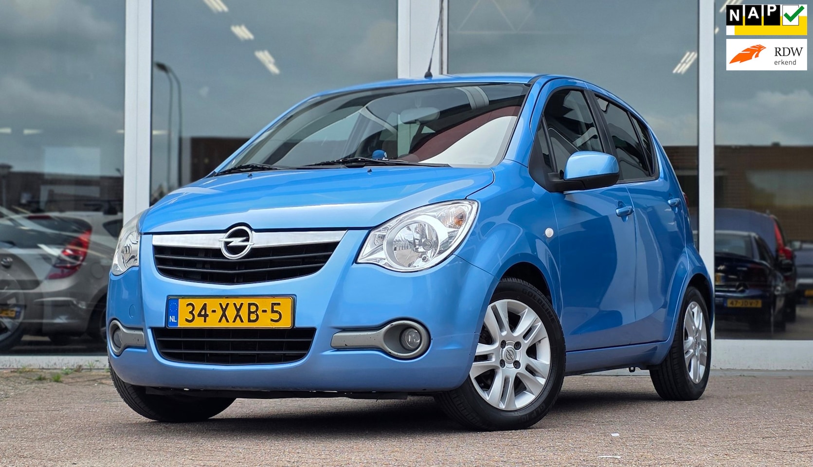Opel Agila - 1.0i Edition 100% Onderhouden Airco 7" kenwood 3e Eigenaar DAB - AutoWereld.nl
