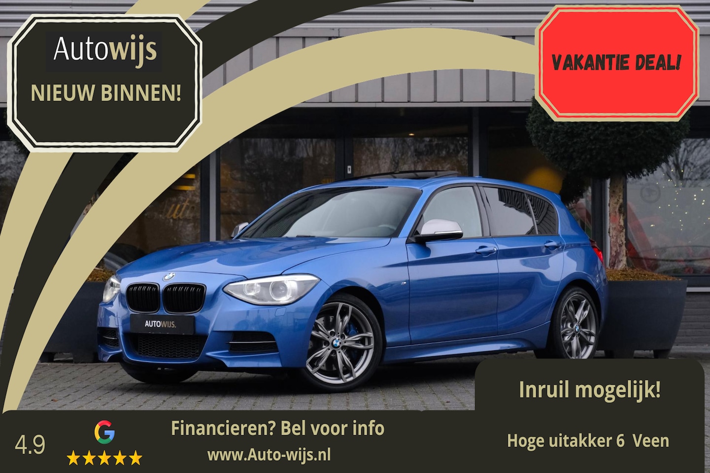 BMW 1-serie - M135i xDrive Executive|Pano|Leder|H&K|Xenon - AutoWereld.nl