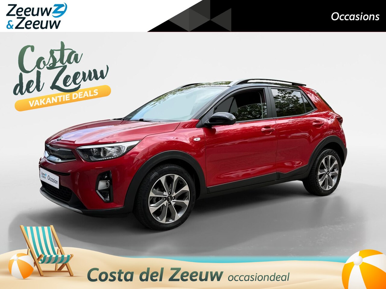 Kia Stonic - 1.0 T-GDi Sports Edition Navigatie | Airco | elektrische ramen | sportieve uitvoering ! - AutoWereld.nl