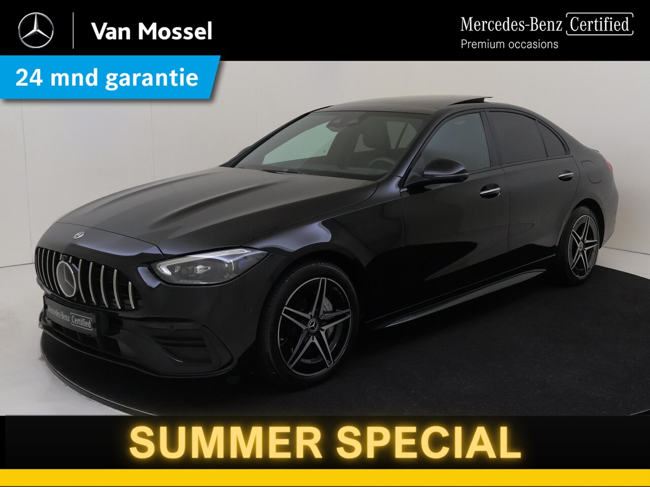 Mercedes-Benz C-klasse - 400 e 4MATIC AMG Line / Premium Plus/ Rijassistentiepakket/ Nappa/ Night/ Burmester/ Stoel - AutoWereld.nl