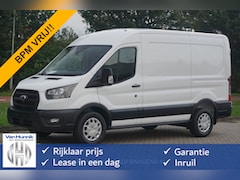 Ford Transit - 350M LDT 130PK L2H2 BPM VRIJ 12" Sync 4 Apple CP/Android A. Camera, Trekhaak NR. WV04