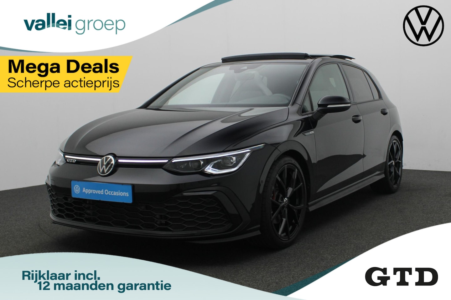 Volkswagen Golf - GTD 2.0 TDI 147 kW / 200 pk DSG | Black Style | Pano | Standkachel | 19 inch | IQ Light | - AutoWereld.nl