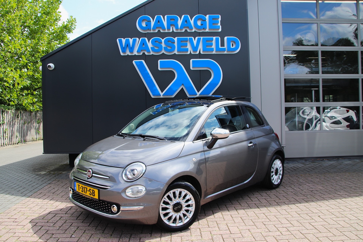 Fiat 500 - 1.2 Popstar Opendak(schuif/kantel)/airco/Park.sens/Bluetooth/4Cilinder - AutoWereld.nl