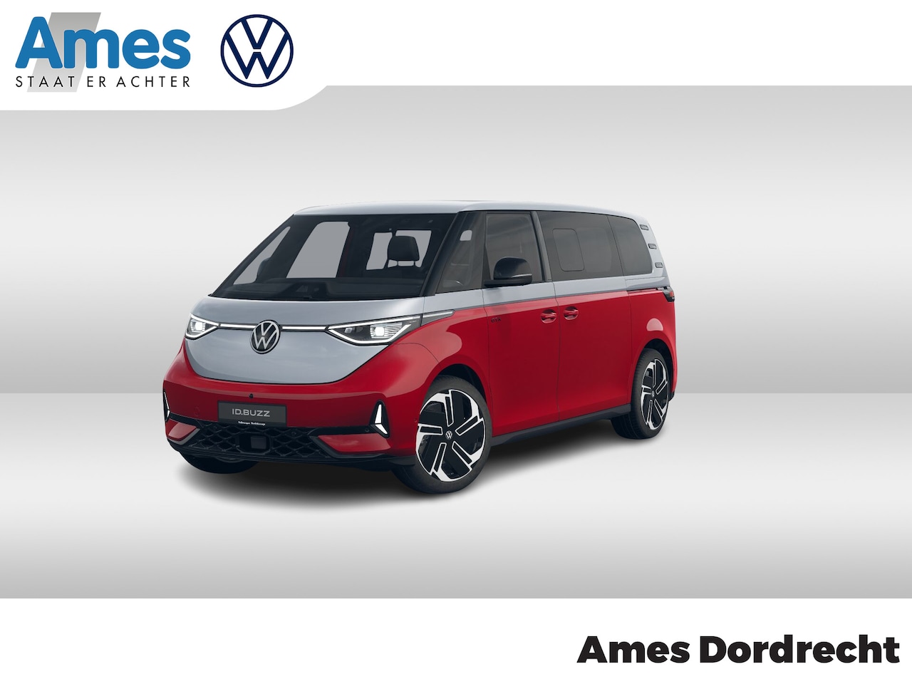 Volkswagen ID. Buzz - GTX 7p. 340PK 4Motion | 21" | Design pakket plus | art velours bekleding - AutoWereld.nl
