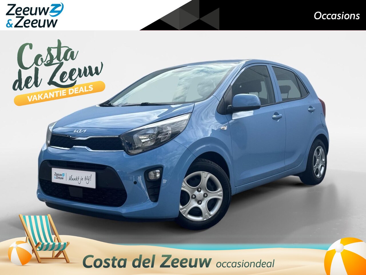 Kia Picanto - 1.0 DPi ComfortLine | Airco | Audio | Bluetoot | Cruise Control | Parkeersensoren voor + a - AutoWereld.nl