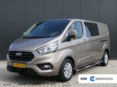 Ford Transit Custom - 300 2.0 TDCI L2H1 Limited DC | Automaat | Dubbele Cabine | Leder | Trekhaak | Camera | Nav
