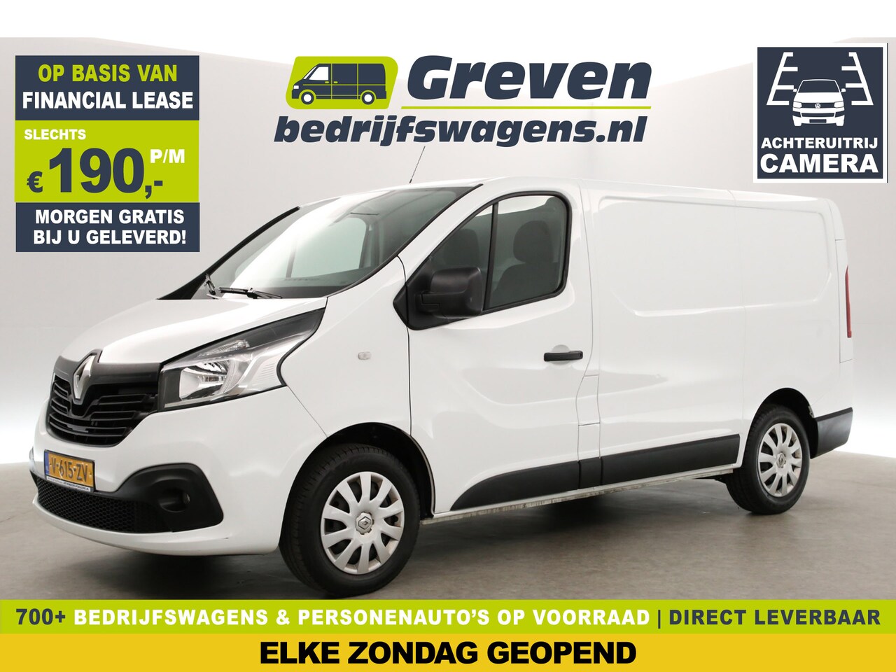 Renault Trafic - 1.6 dCi T29 L1H1 Airco Camera Cruise Navigatie PDC 3 Persoons Elektrpakket - AutoWereld.nl