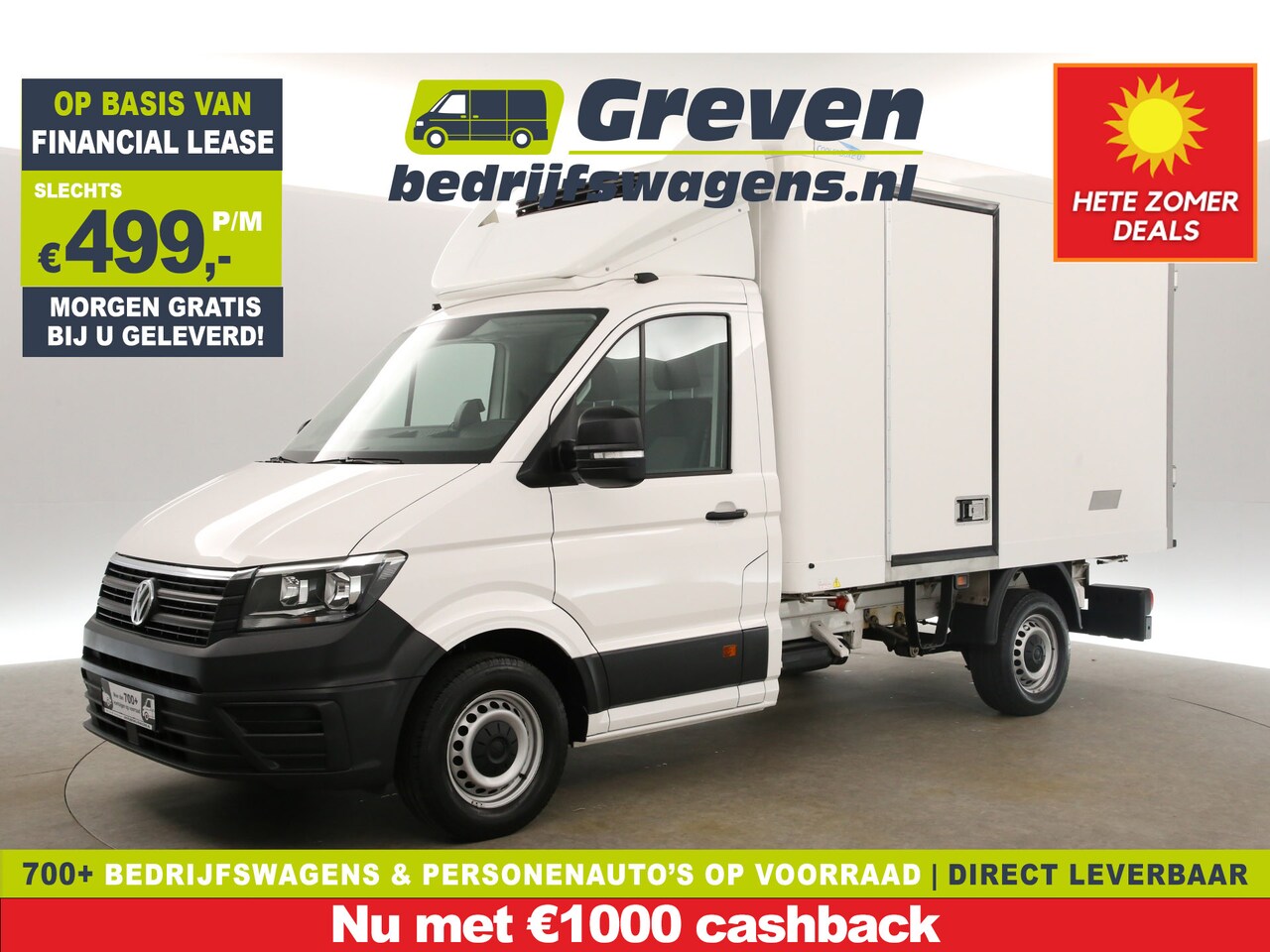 Volkswagen Crafter - 35 2.0 TDI | Koelwagen -9 C° | 177PK Bakwagen Zijdeur Airco Koelauto 3 Persoons Laadbak Ac - AutoWereld.nl