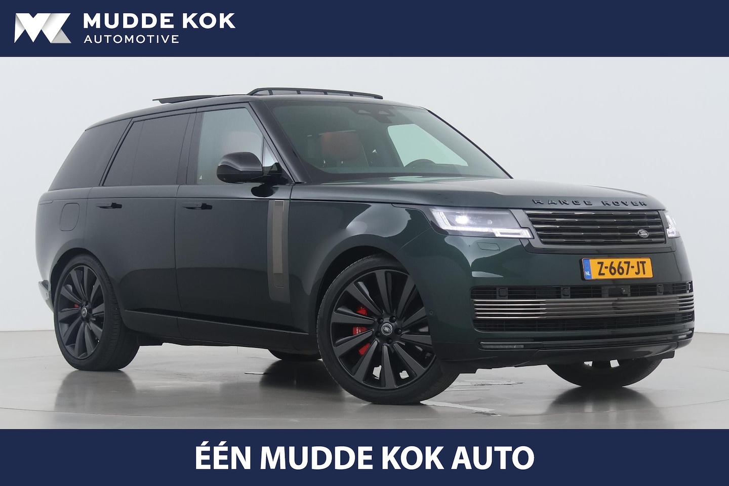 Land Rover Range Rover - 4.4 P615 SV | Rear Seat Entertaiment | British Racing Green | Bi-Color Interior | 23 Inch - AutoWereld.nl