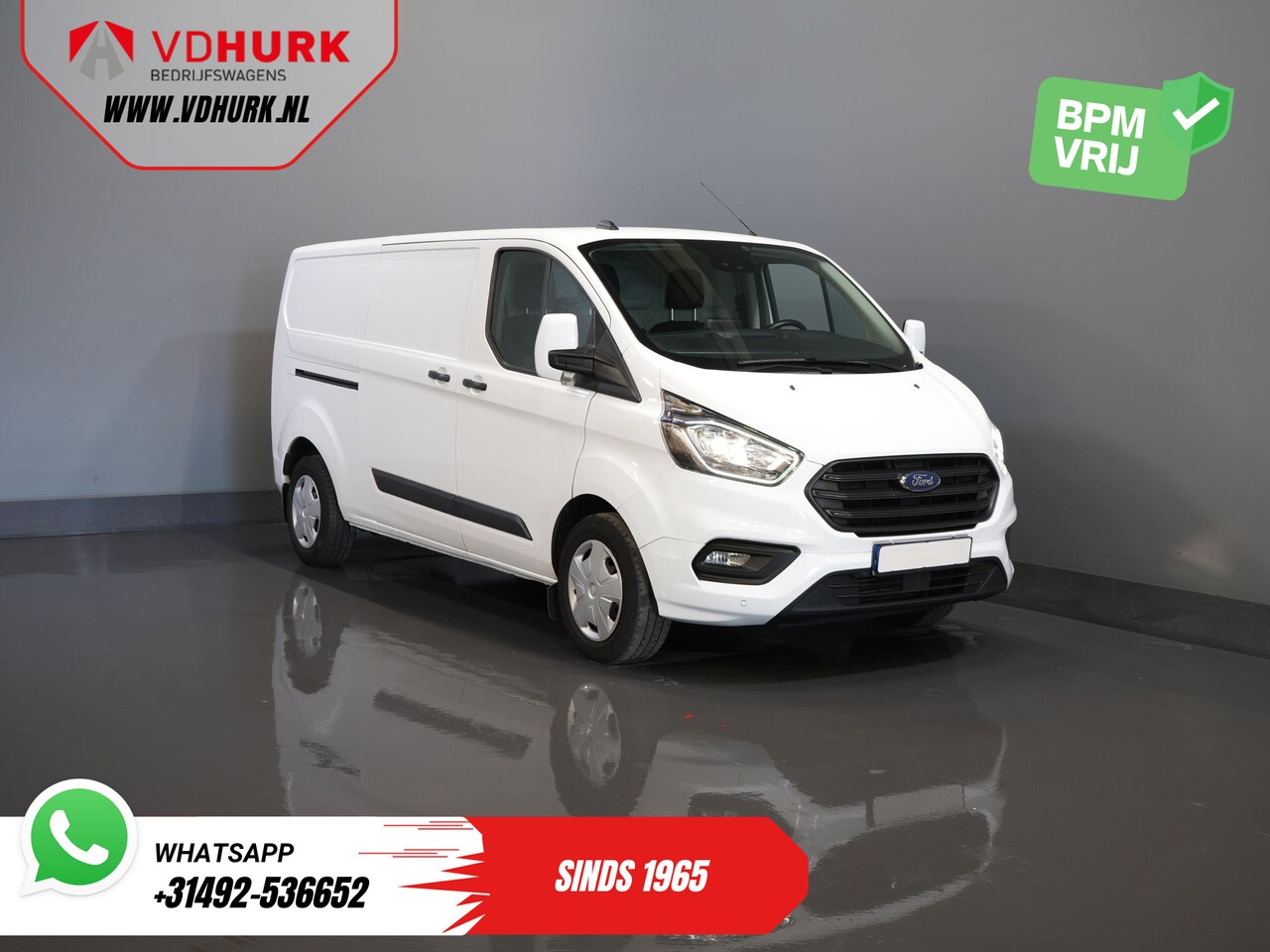 Ford Transit Custom - 320 2.0 TDCI 130 pk L2 Trend BPM VRIJ! 2.8t Trekverm./ Stoelverw./ Carplay/ Camera/ PDC/ C - AutoWereld.nl