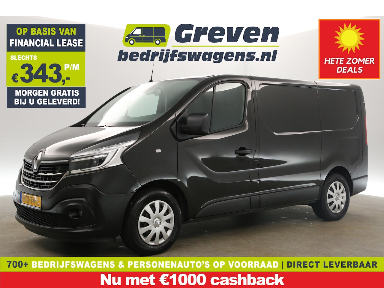 Renault Trafic - 2.0 dCi T29 L1H1 146PK Automaat Airco LED Camera PDC 3 Persoons Elektrpakket - AutoWereld.nl