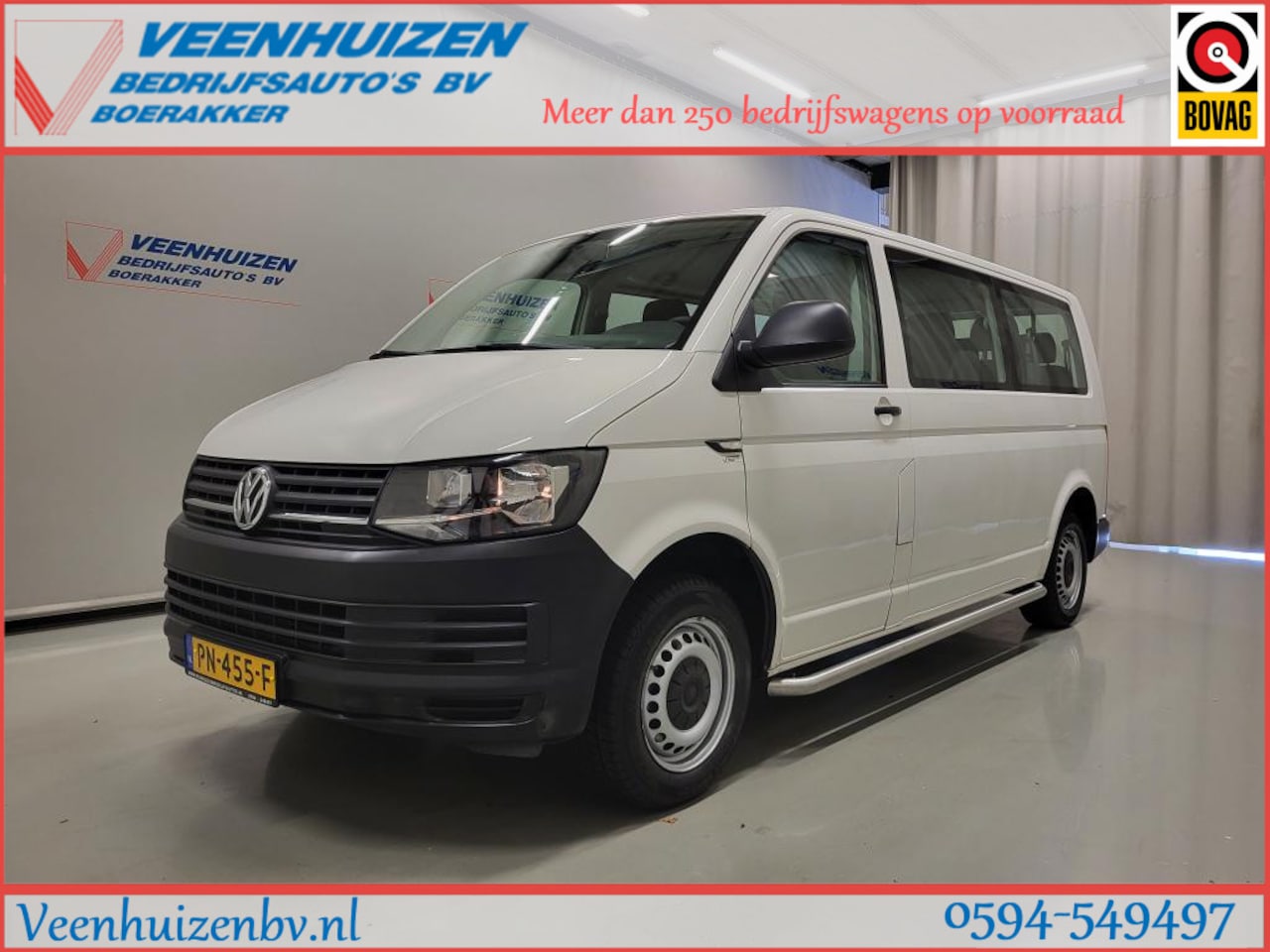 Volkswagen Transporter Kombi - 2.0TDI 9-Personenbus - Excl. BTW / BPM vrij Euro 6! - AutoWereld.nl