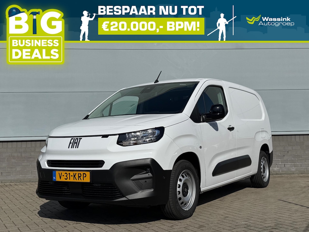 Fiat Doblò Cargo - New GB 1.5 BlueHDi 100pk L2 | Trekhaakvoorbereiding | Reservewiel | Cruise Control | Betim - AutoWereld.nl