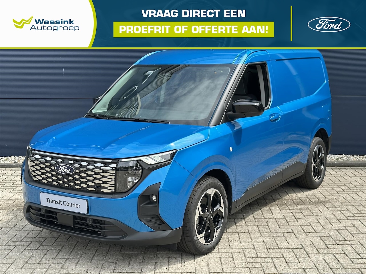 Ford Transit Courier - 43,6 kWh 136pk Limited | Navi | Trekhaak | Adap CC | Dodehoek melding etc.. - AutoWereld.nl