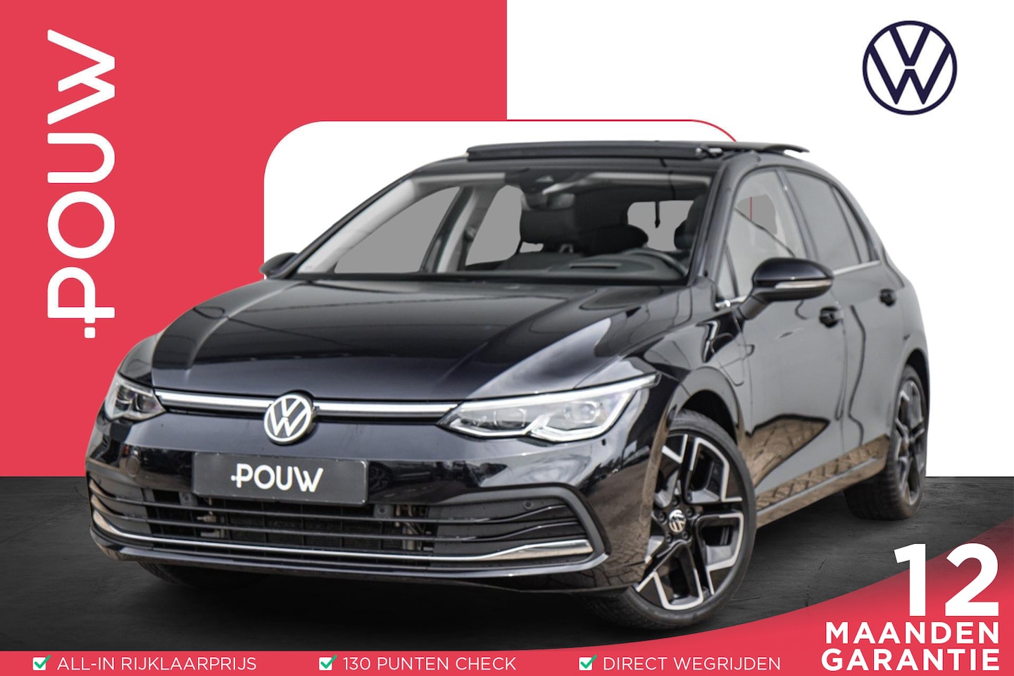 Volkswagen Golf - 1.4 204pk eHybrid | Panoramadak | Trekhaak Elektrisch Uitklapbaar | 18" Lichtmetalen Velge - AutoWereld.nl