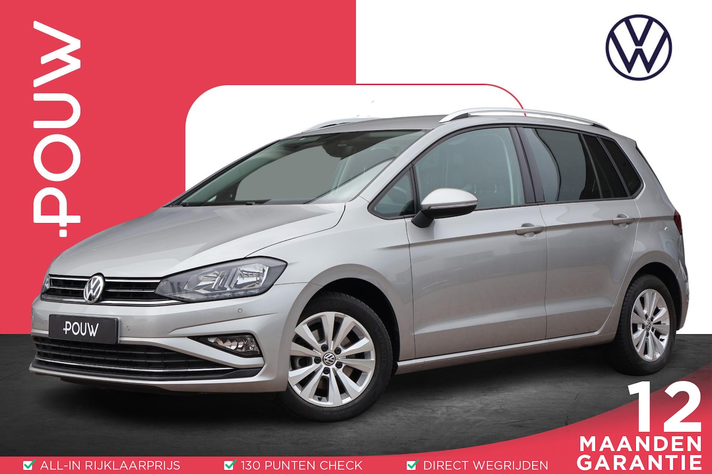 Volkswagen Golf Sportsvan - 1.5 TSI 130pk DSG ACT Comfortline | Navigatie | Trekhaak | Camera | PDC - AutoWereld.nl